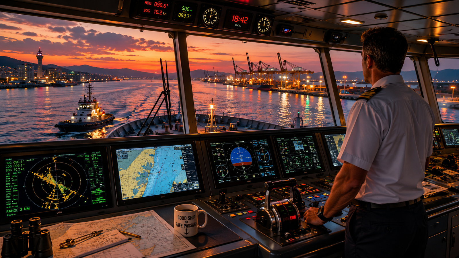 lookout during port approach